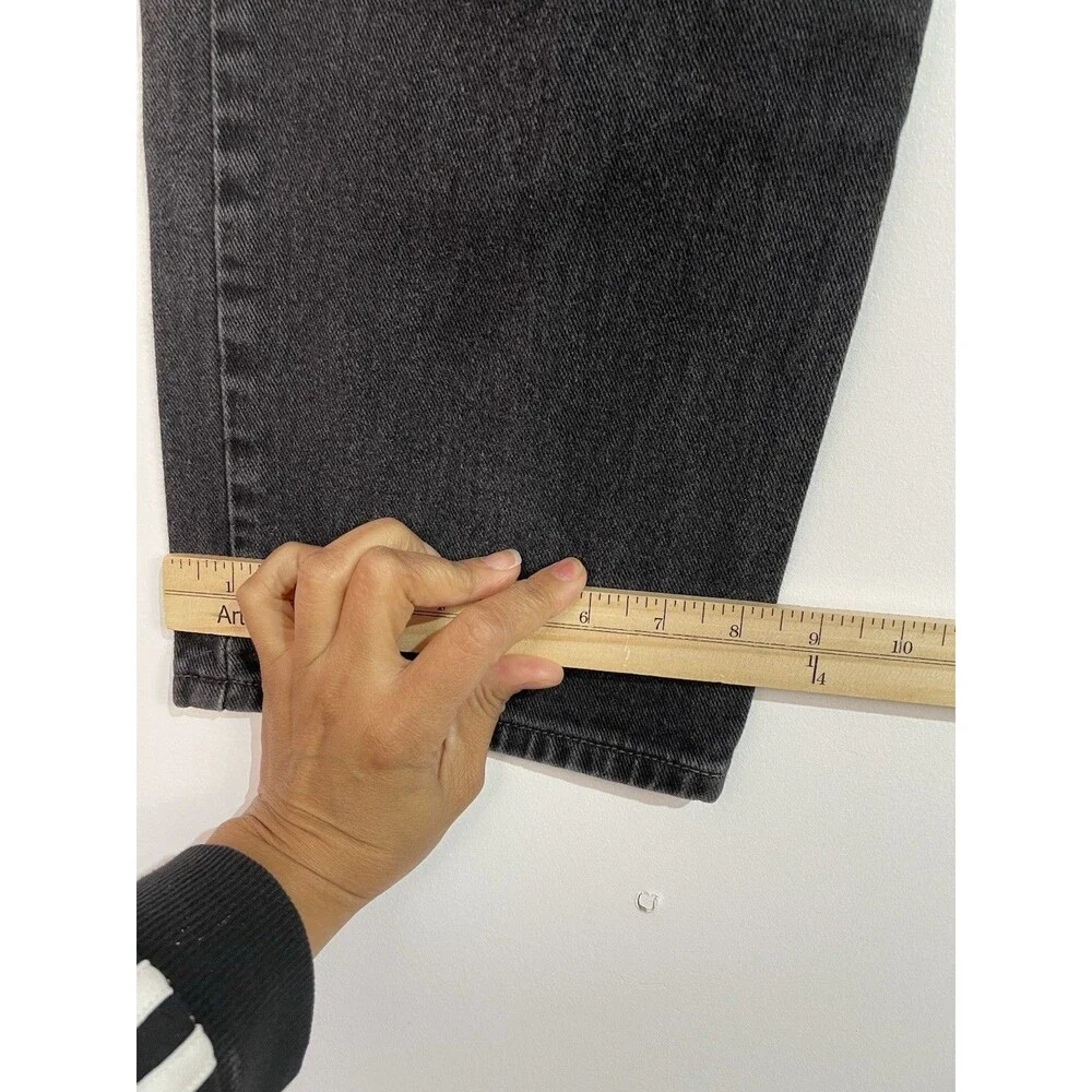 Vtg Levis 550 Jeans Men 36x32 Black Straight Relaxed Loose Y2K Denim Grunge 2002